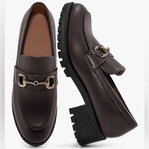 Dark Brown Leather Bit Loafers - Classic Dress Loafers